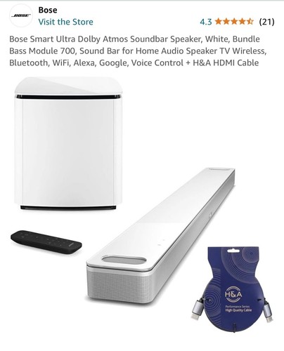 Bose smart ultra - smart, dolby